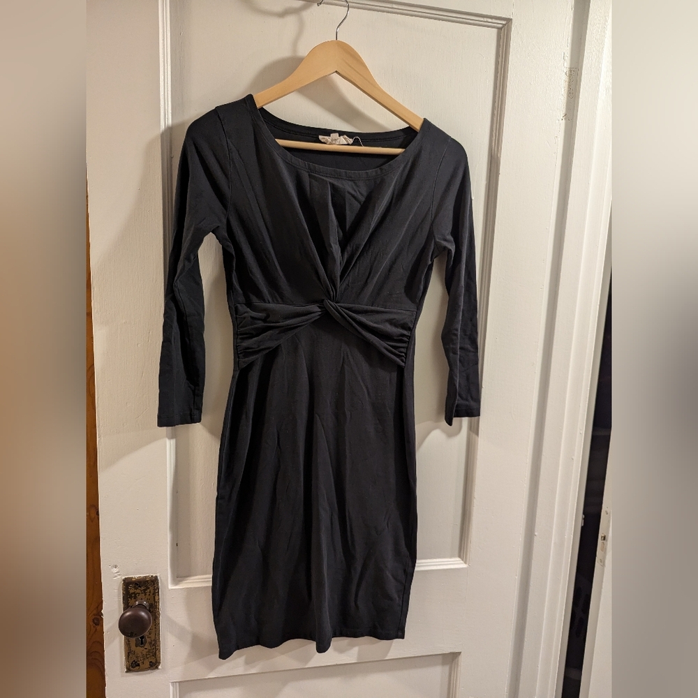 Synergy Twist Dress Size XS, Jet Black